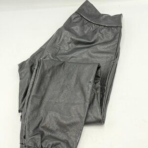 Commando Faux Leather Jogger Pants Black Women's Size Small